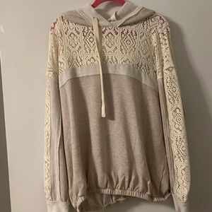 Buckle Gimmicks Tan Hoodie size Large